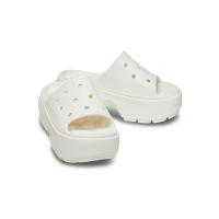 Sandália crocs stomp slide chalk