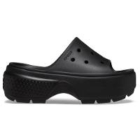 Sandália crocs stomp slide black - 1