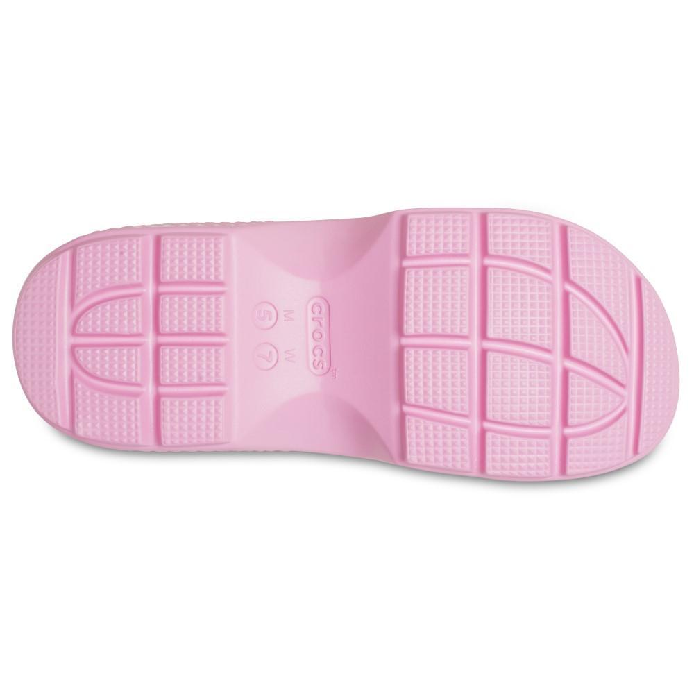 Sandália crocs stomp slide pink tweed - 6