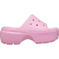 Sandália crocs stomp slide pink tweed - 1