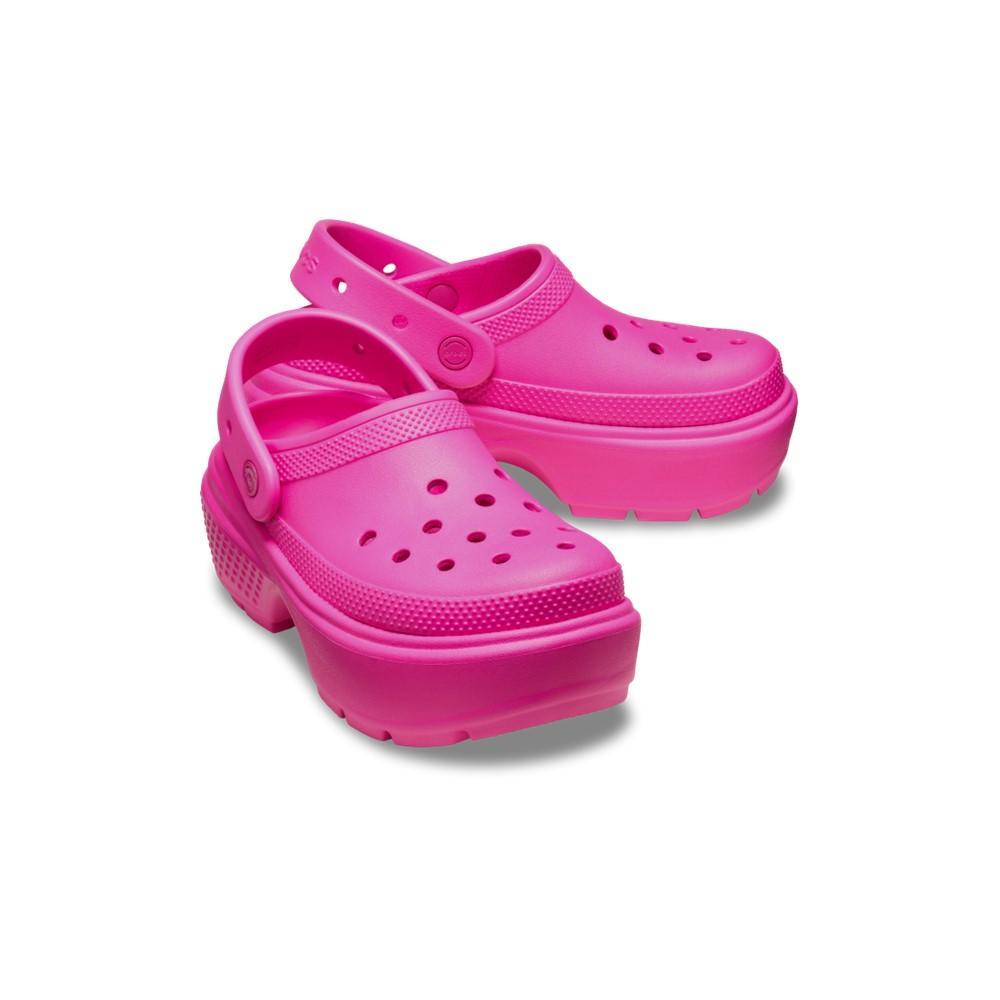 Sandália crocs stomp clog pink crush - 3