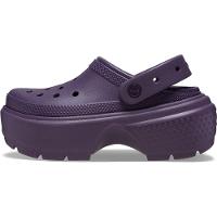 Sandália crocs stomp clog dark iris - 3