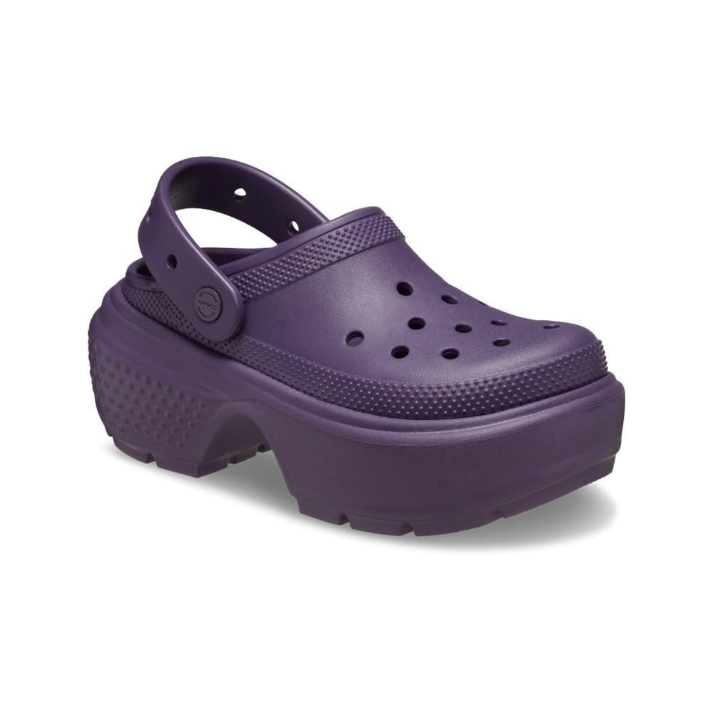 Sandália crocs stomp clog dark iris - 2