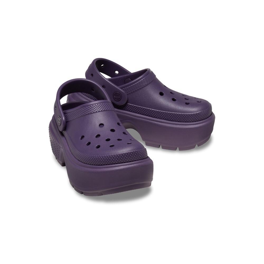 Sandália crocs stomp clog dark iris - 5