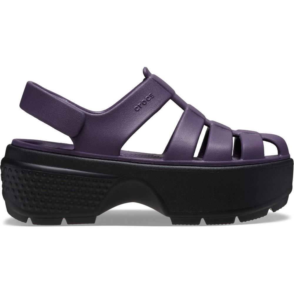 Sandália crocs stomp fisherman sandal dark iris - 1
