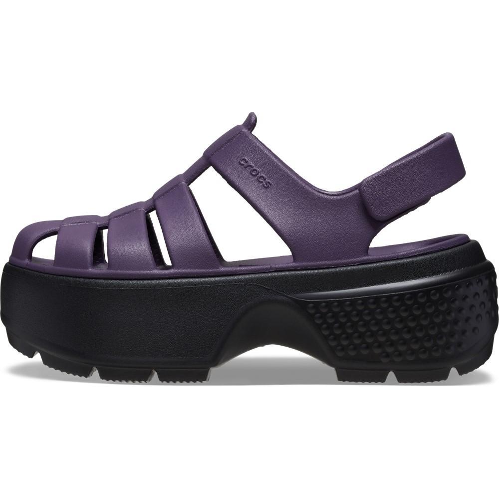 Sandália crocs stomp fisherman sandal dark iris - 3
