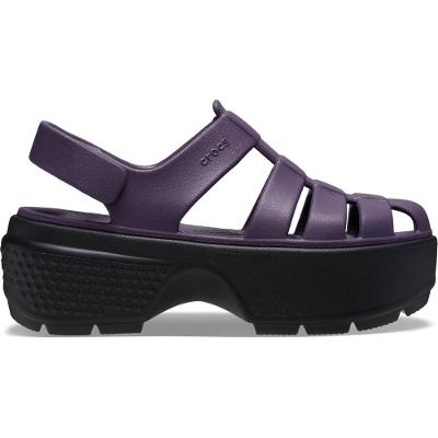 Sandália crocs stomp fisherman sandal dark iris