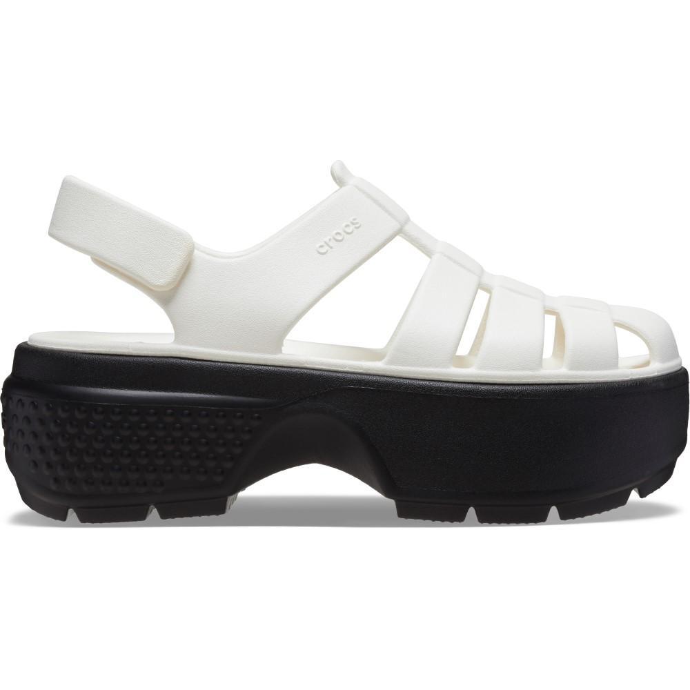 Sandália crocs stomp fisherman sandal chalk - 1