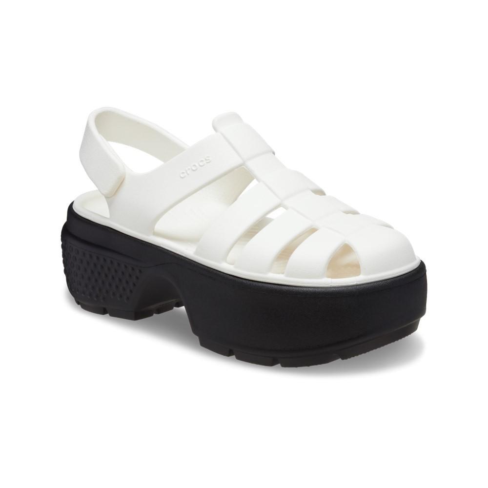 Sandália crocs stomp fisherman sandal chalk - 2