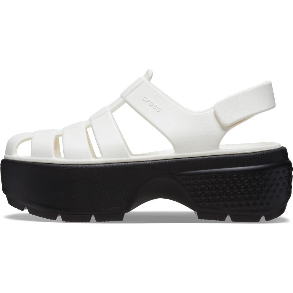 Sandália crocs stomp fisherman sandal chalk - 3