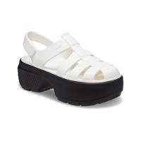 Sandália crocs stomp fisherman sandal chalk - 2