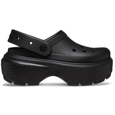 Sandália crocs stomp clog black