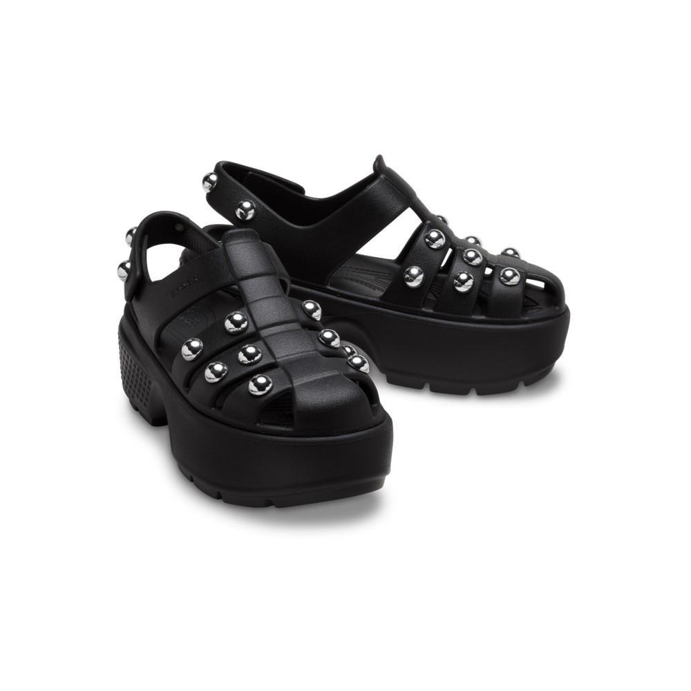 Sandália crocs stomp studded fisherman sandal black - 4