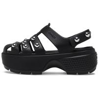 Sandália crocs stomp studded fisherman sandal black - 3