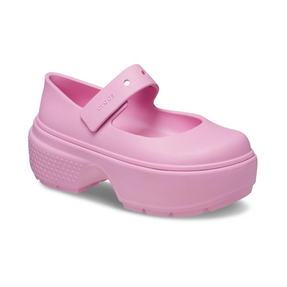 Sandália crocs stomp mary jane pink tweed/pink tweed - 2