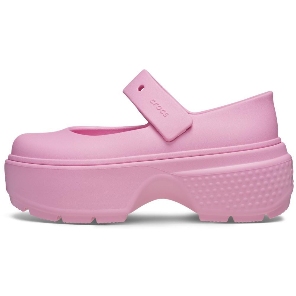 Sandália crocs stomp mary jane pink tweed/pink tweed - 3