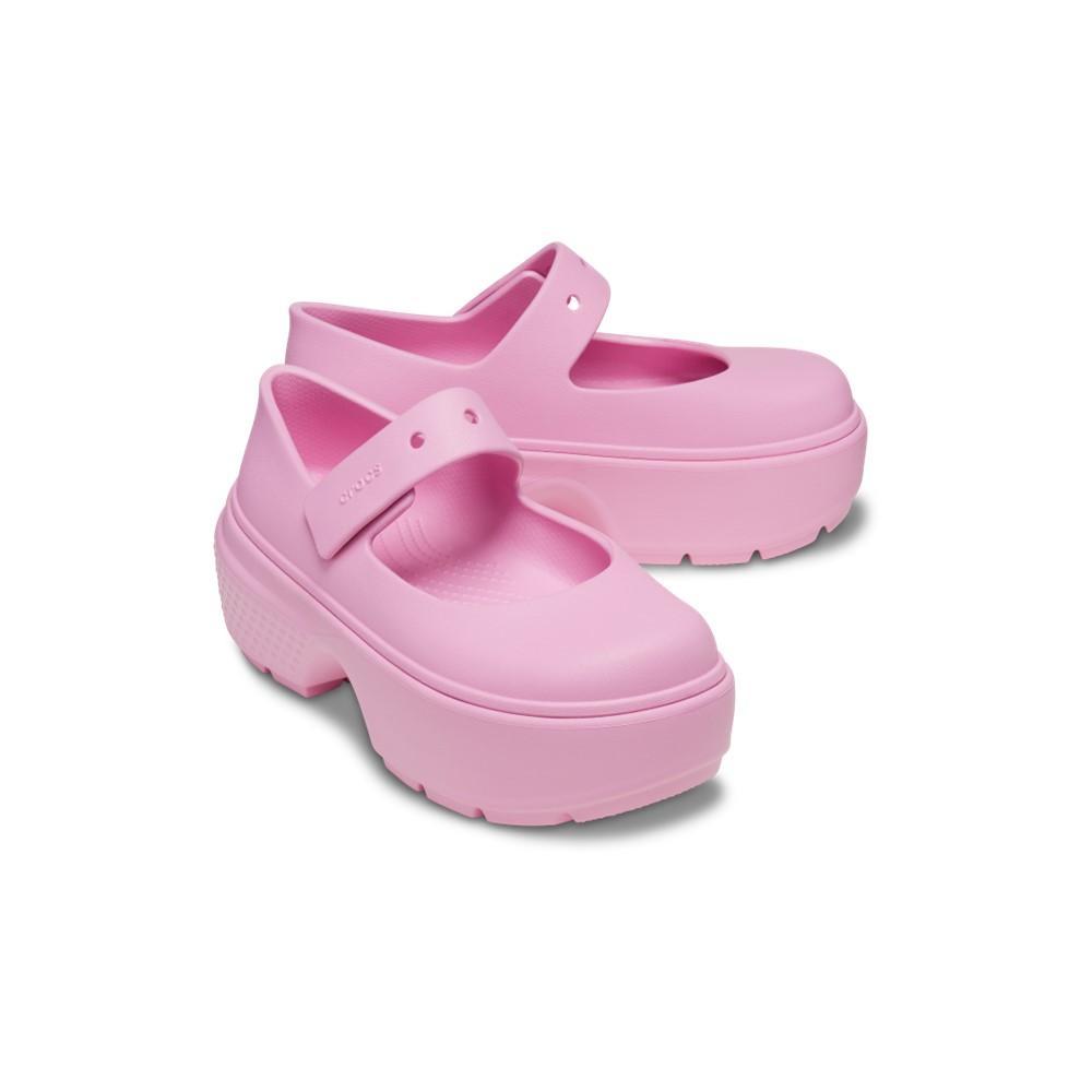 Sandália crocs stomp mary jane pink tweed/pink tweed - 4