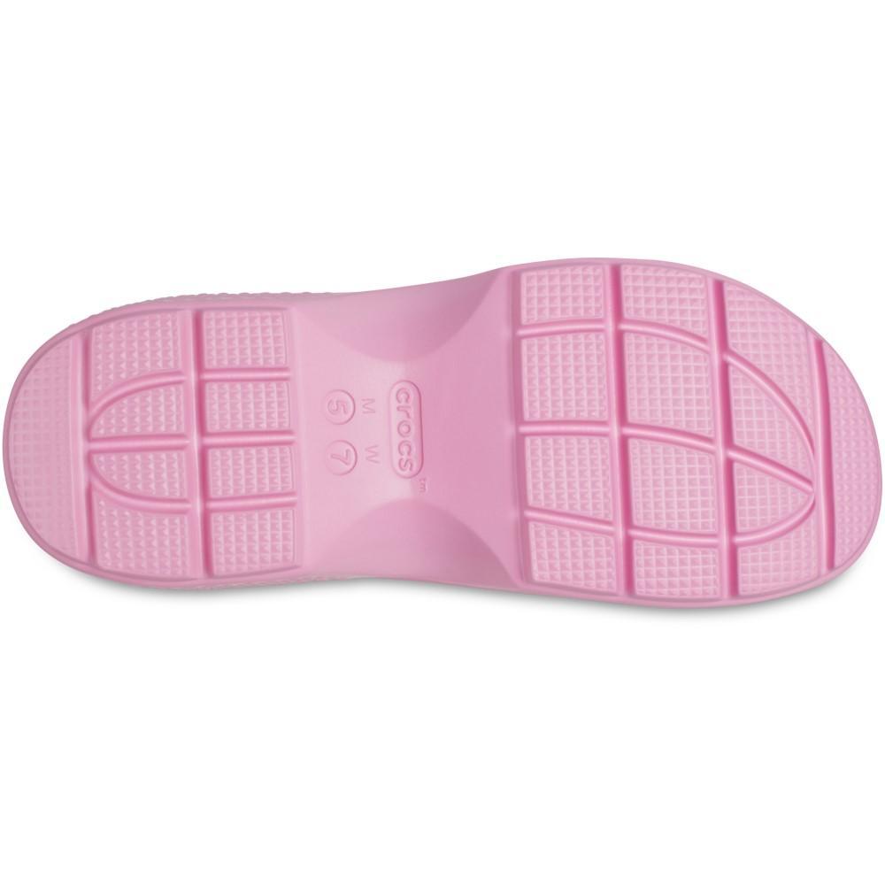 Sandália crocs stomp mary jane pink tweed/pink tweed - 6
