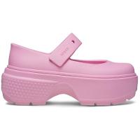 Sandália crocs stomp mary jane pink tweed/pink tweed - 1