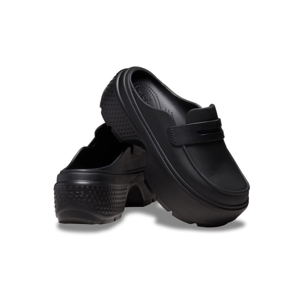 Sandália crocs stomp loafer black/black - 4