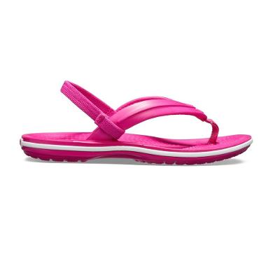 Chinelo crocs crocband strap flip candy pink