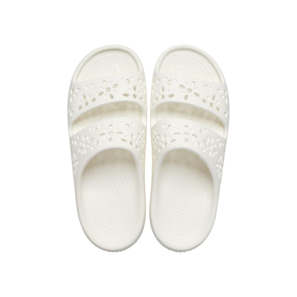 Sandália crocs classic floral cut out sandal chalk - 5