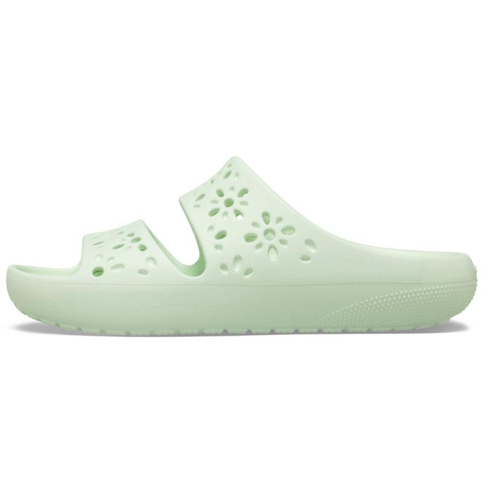 Sandália crocs classic floral cut out sandal jade tint - 2