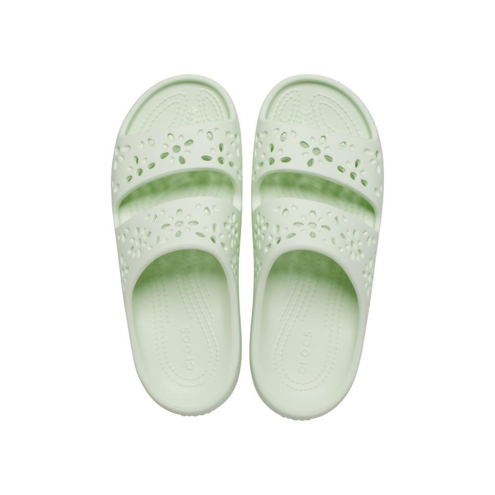 Sandália crocs classic floral cut out sandal jade tint - 5