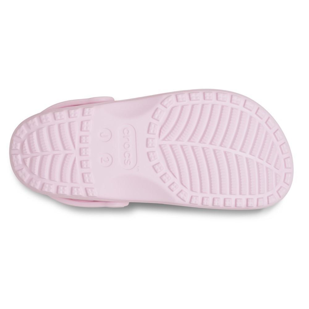 Sandália crocs classic floral cut out clog k pink milk - 6