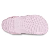 Sandália crocs classic floral cut out clog k pink milk - 6