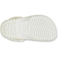 Sandália crocs classic floral cut out clog t chalk - 6