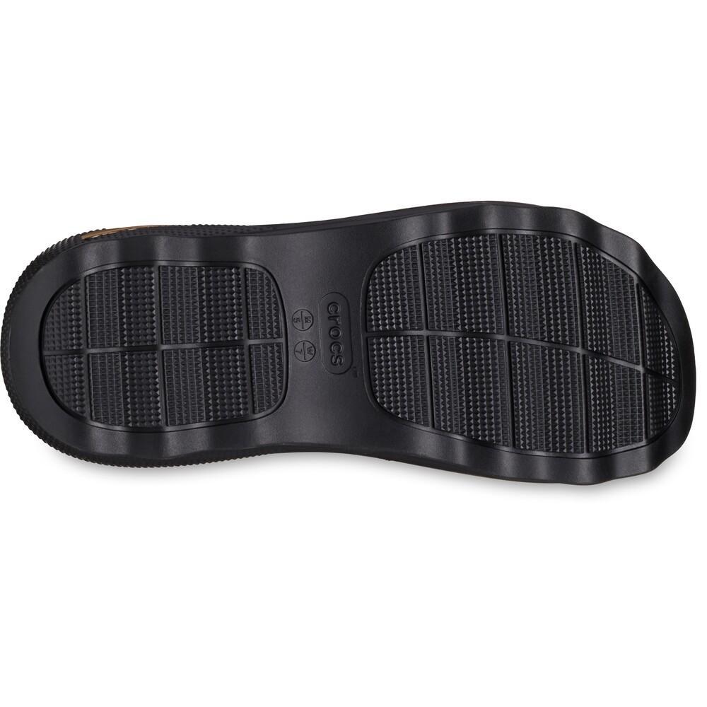 Sandália crocs mega crush metallic triple strap black/gold - 6