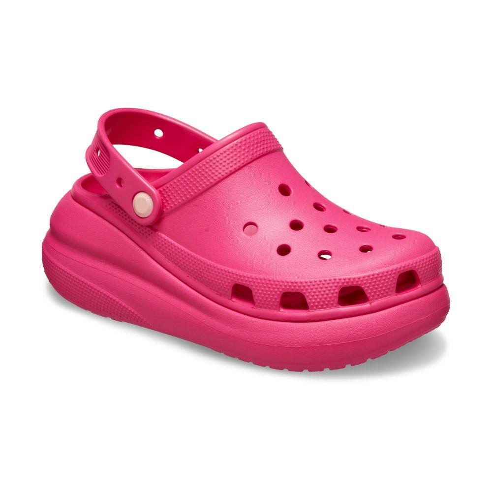 Sandália crocs classic crush platform clog dragon fruit - 2