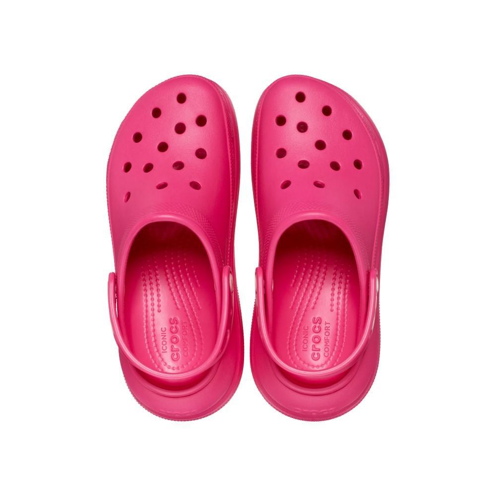 Sandália crocs classic crush platform clog dragon fruit - 5