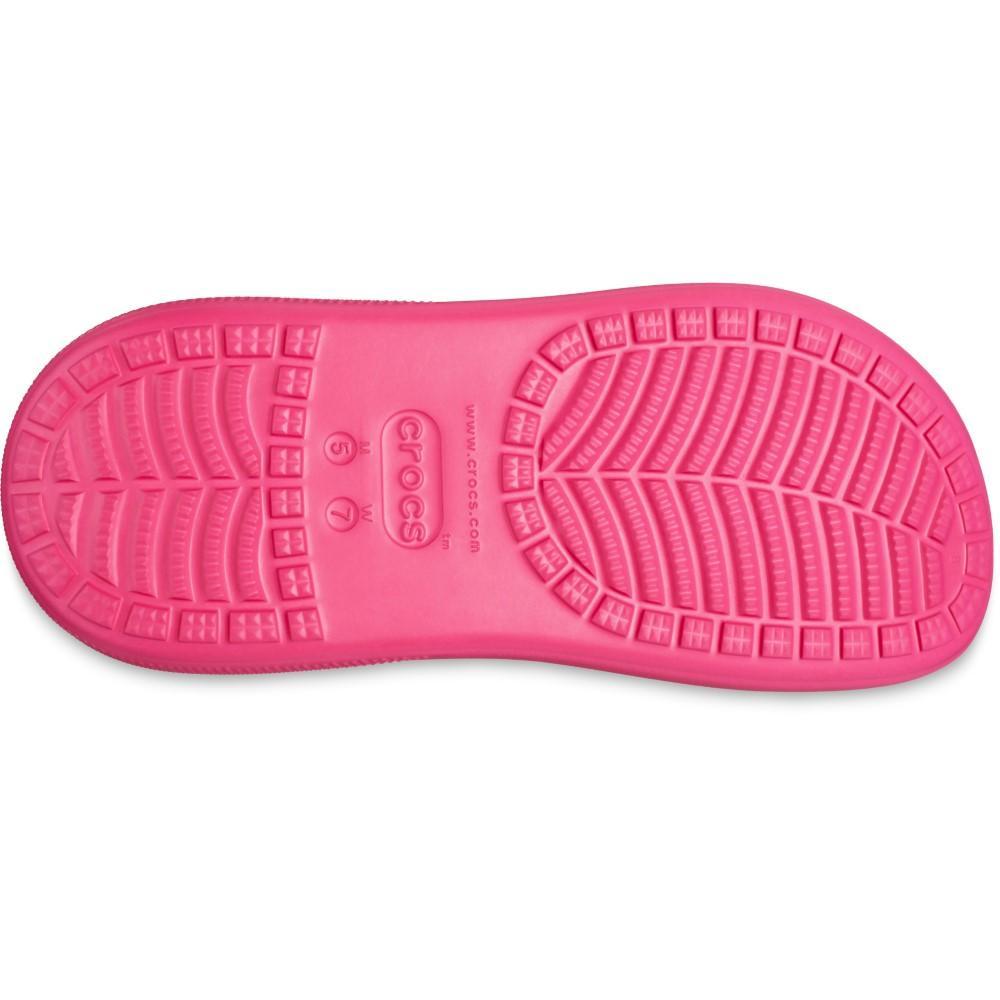Sandália crocs classic crush platform clog dragon fruit - 6