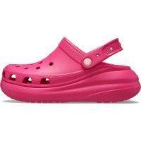 Sandália crocs classic crush platform clog dragon fruit - 3