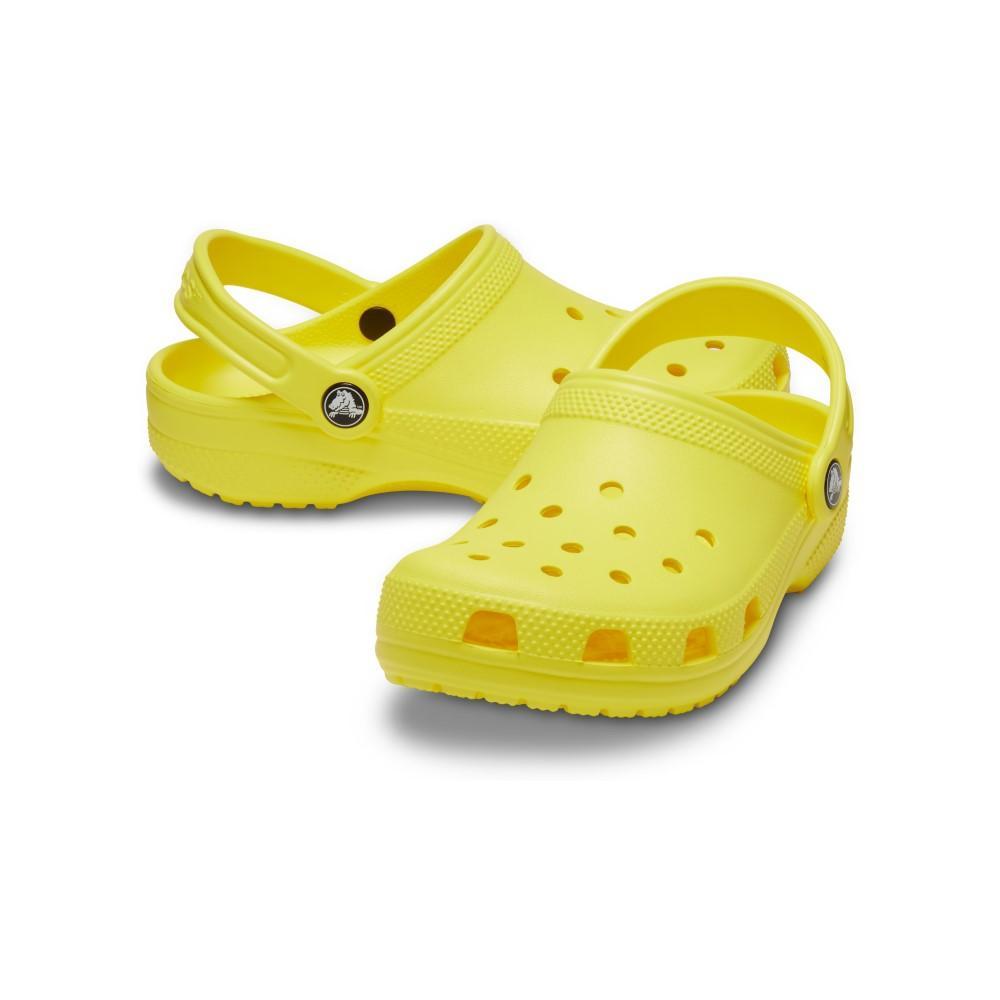 Sandália crocs classic clog kids cyber yellow - 4