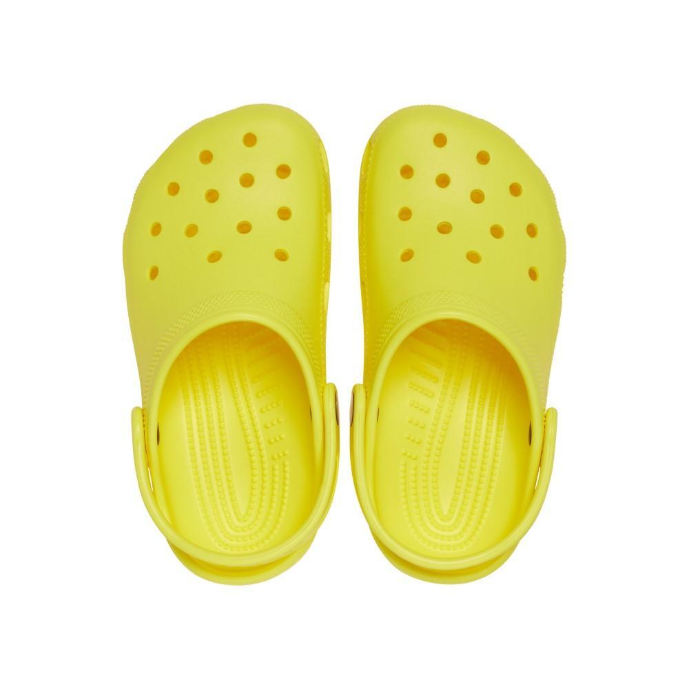 Sandália crocs classic clog kids cyber yellow - 5