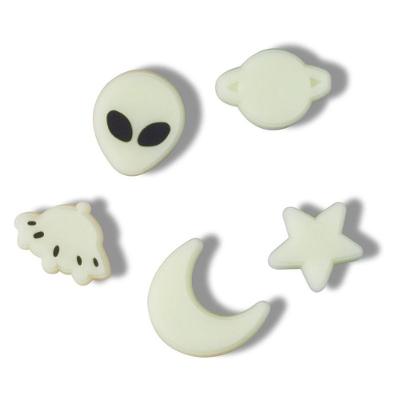 Jibbitz™ teto estrelado brilha no escuro pack com 5 peças unico