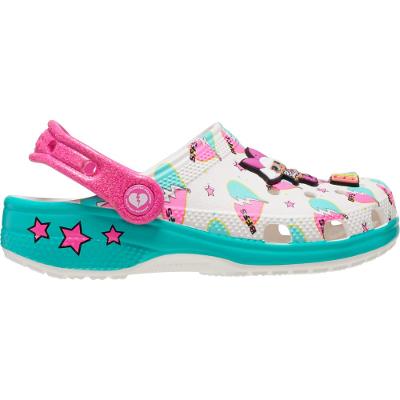 Sandália crocs lol surprise bff clog k white
