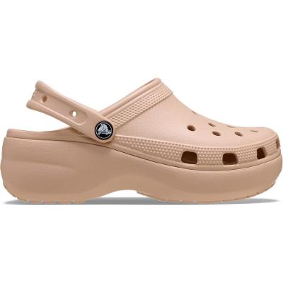Sandália Crocs Classic Platform Clog pink caramel