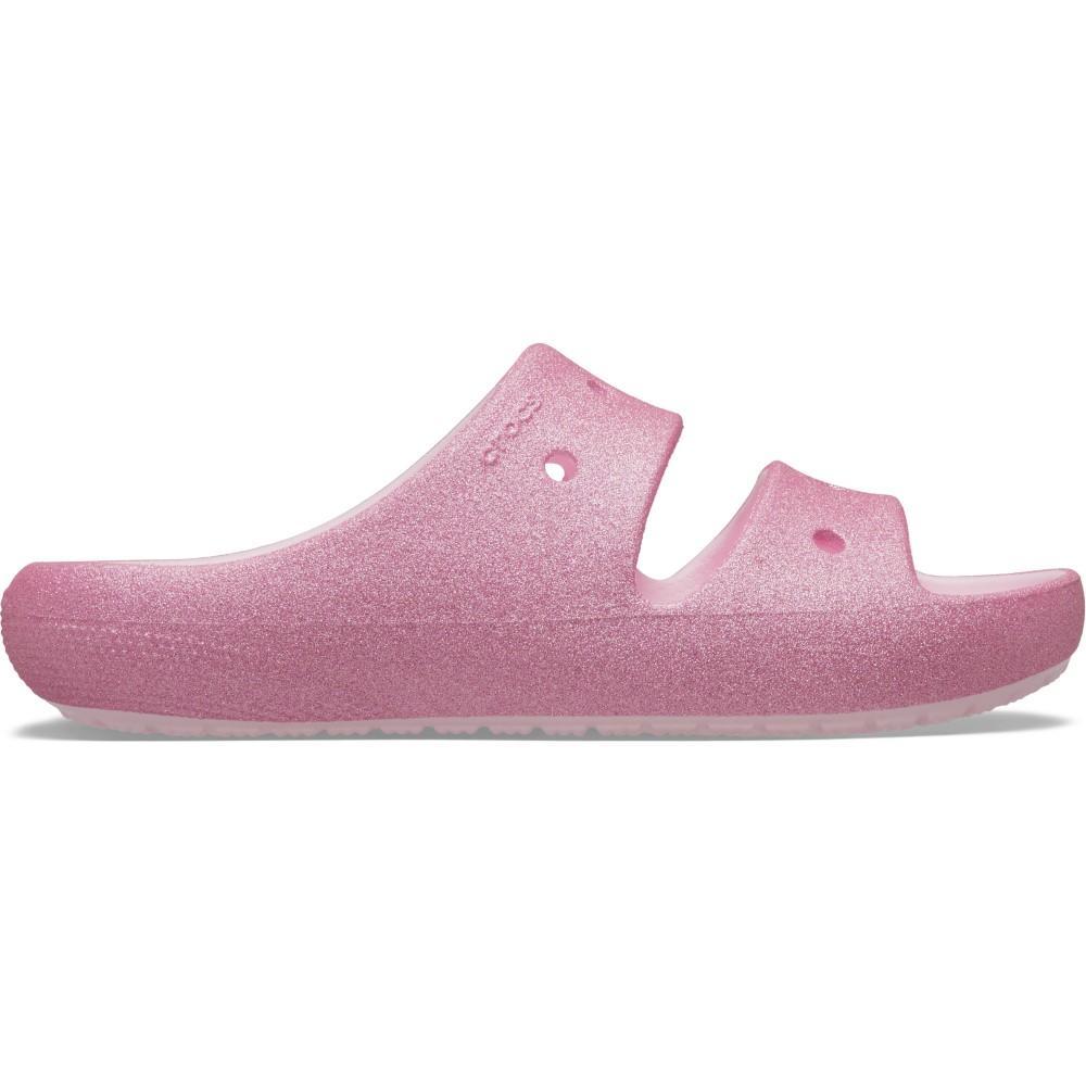 Sandália Crocs Classic Glitter Sandal V2 K Pink Milk - 1