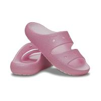 Sandália Crocs Classic Glitter Sandal V2 K Pink Milk