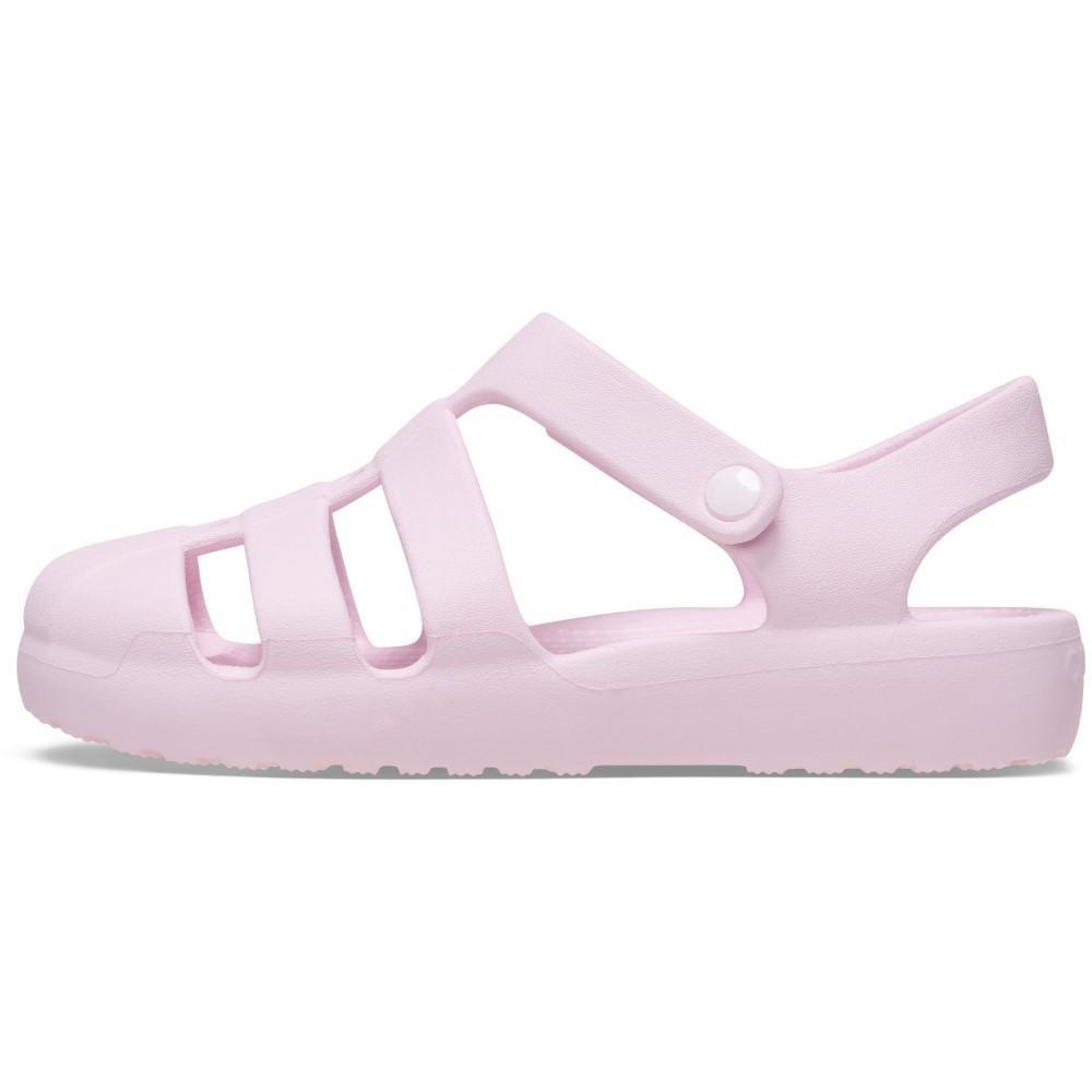 Sandália crocs classic fisherman t pink milk - 3
