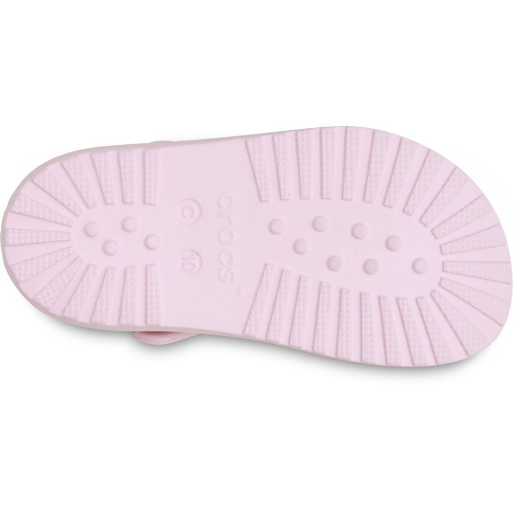 Sandália crocs classic fisherman t pink milk - 6