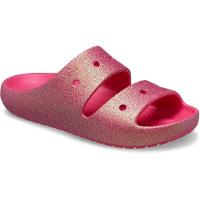 Sandália crocs classic iridescent flitter sandal 2 dragon fruit - 2