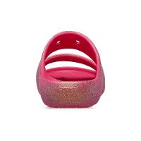 Sandália crocs classic iridescent flitter sandal 2 dragon fruit - 7