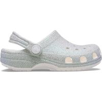 Sandália Crocs Classic Iridescent Glitter Clog K White - 1