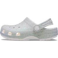 Sandália Crocs Classic Iridescent Glitter Clog K White - 3