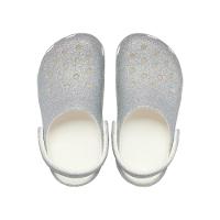 Sandália Crocs Classic Iridescent Glitter Clog T White - 5